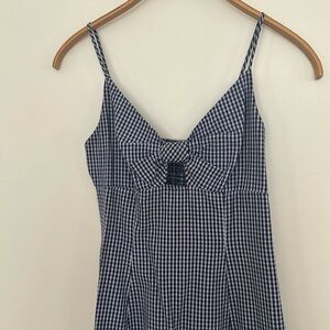 Rails navy gingham dress.